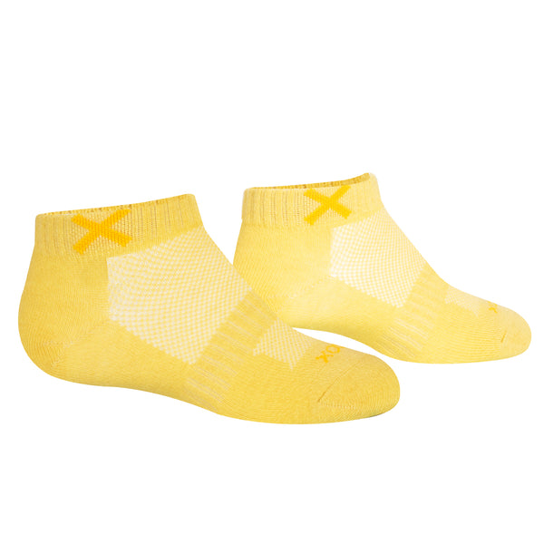 Odd Sox Basix Women Ankle Solid Yellow Heather