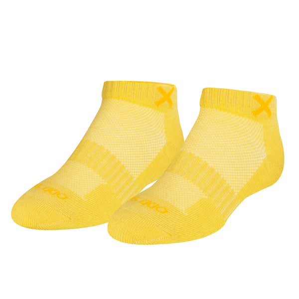 odd sox Basix Women Ankle Solid Yellow Heather