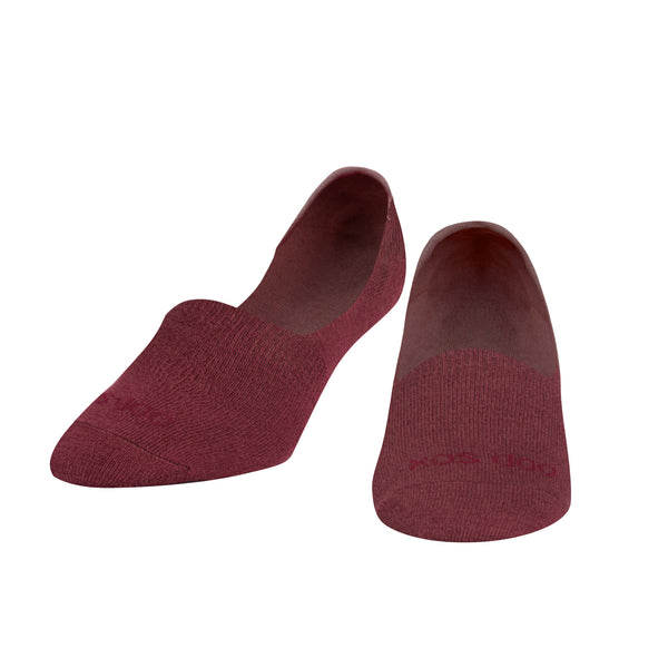 Odd Sox Basix Women No Show Solid Mauve Heather