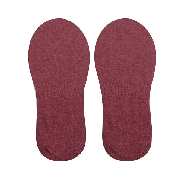 Odd Sox Basix Women No Show Solid Mauve Heather