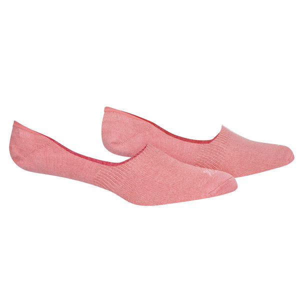 Odd Sox Basix Women No Show Solid Salmon Heather