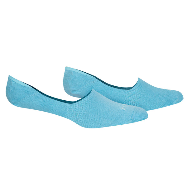 Odd Sox Basix Women No Show Solid Sky Heather