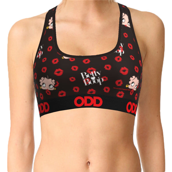 Odd Sox Betty Boop Kisses Women's Sports Bra