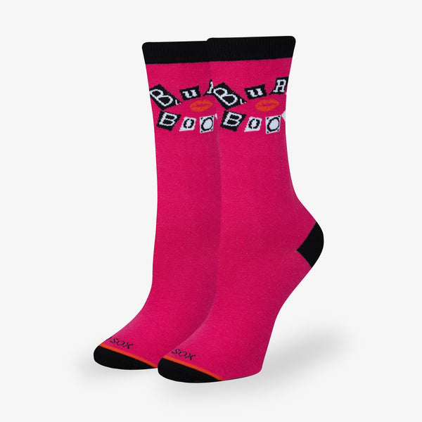 odd sox Burn Book Pink Women's Crew Socks