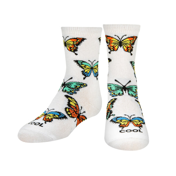 Odd Sox Butterflies Kids Crew Socks
