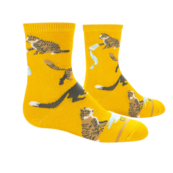 Odd Sox Cats Being Cats Little Kids Crew Socks