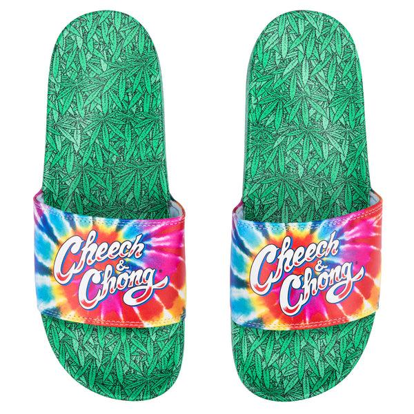 Odd Sox Cheech & Chong Tie Dye Slides