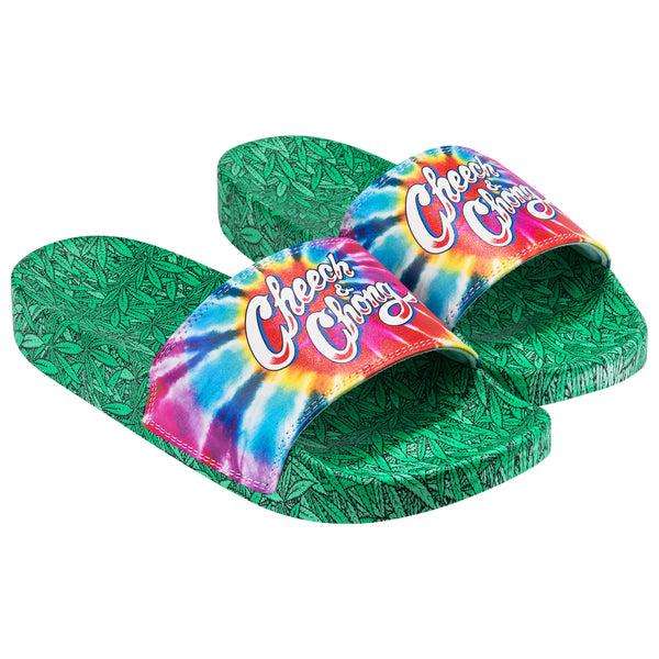 odd sox Cheech & Chong Tie Dye Slides