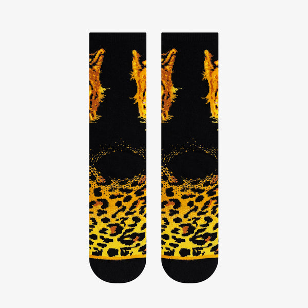 Odd Sox Cheetah Big Kids Crew Socks