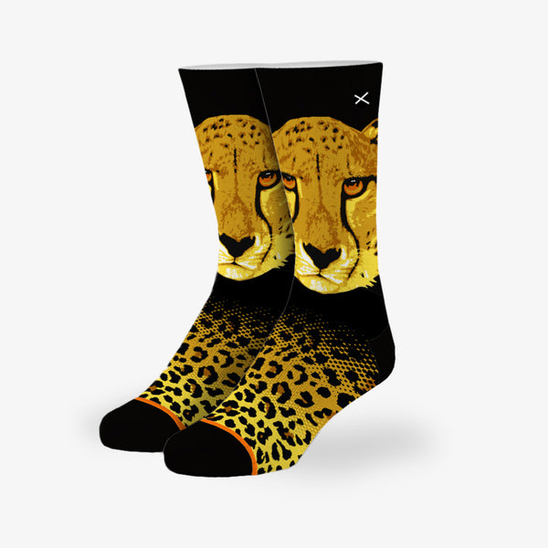 odd sox Cheetah Big Kids Crew Socks