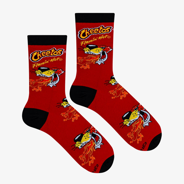Odd Sox Cheetos Flamin' Hot Red Women's Crew Socks