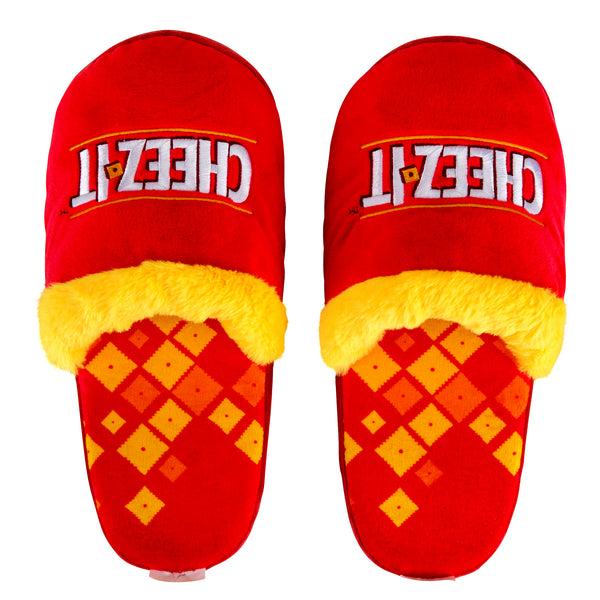 Odd Sox Cheez-It Fuzzy Slip-On Slippers