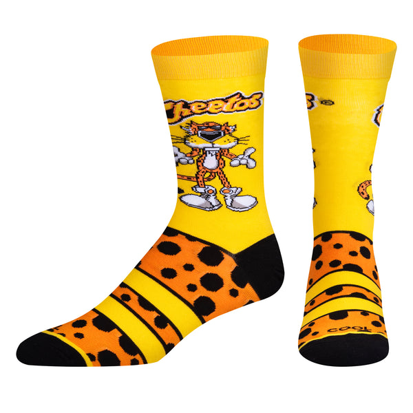 Odd Sox Chester Cheetah Men's Crew Socks