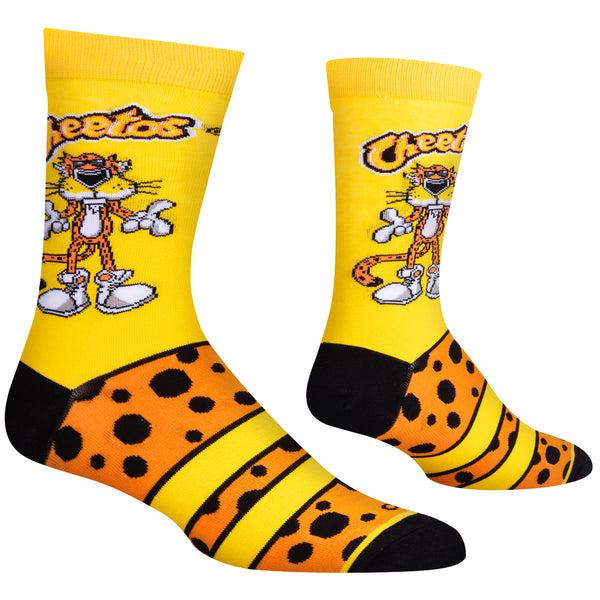 Odd Sox Chester Cheetah Men's Crew Socks