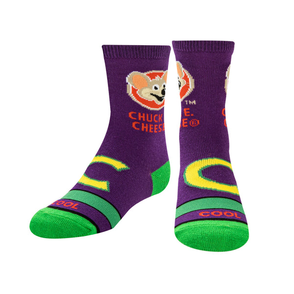 Odd Sox Chuck E. Cheese Kids Crew Socks