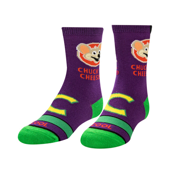odd sox Chuck E. Cheese Kids Crew Socks