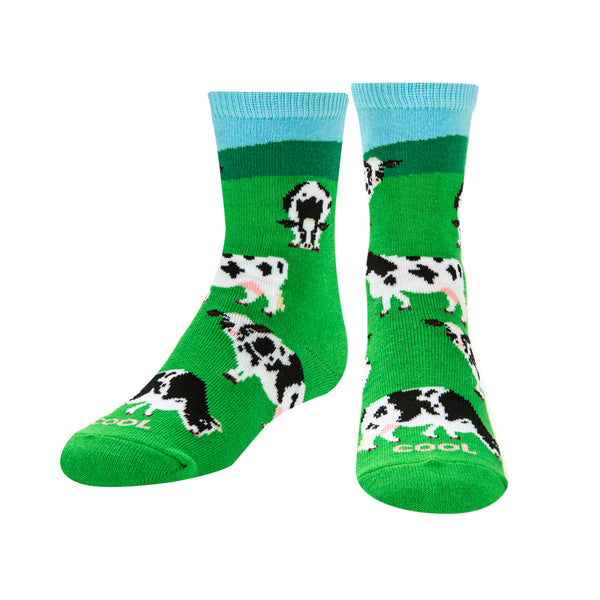 Odd Sox Cows Little Kids Crew Socks