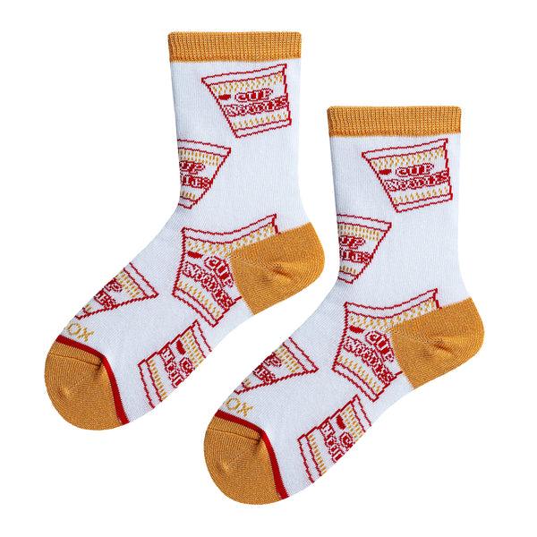 Odd Sox Cup Noodles All Over Big Kids Crew Socks