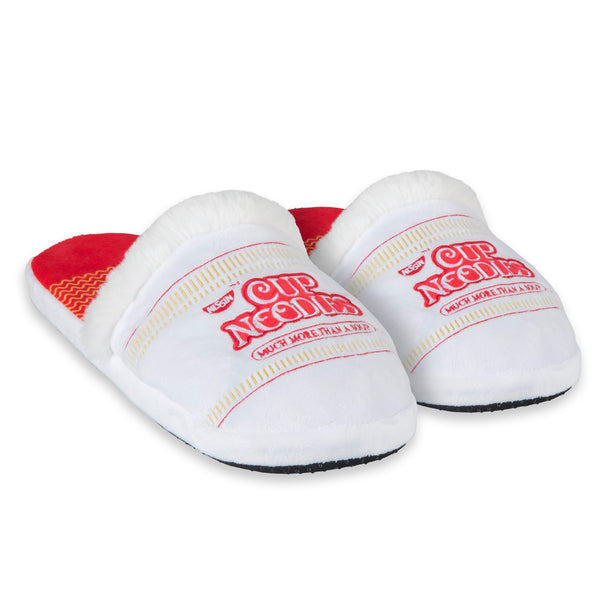 Odd Sox Cup Noodles Fuzzy Slip-On Slippers