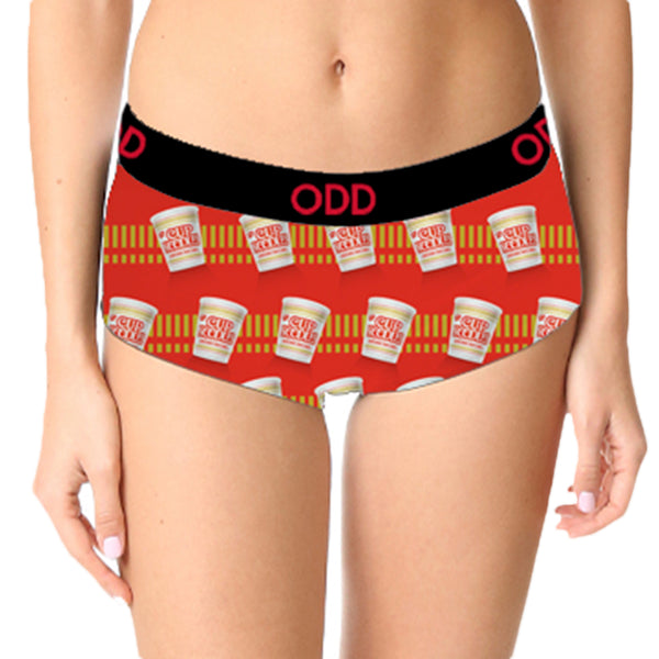 Odd Sox Cup Noodles Women's Boy Shorts
