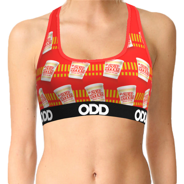 Odd Sox Cup Noodles Women's Sports Bra
