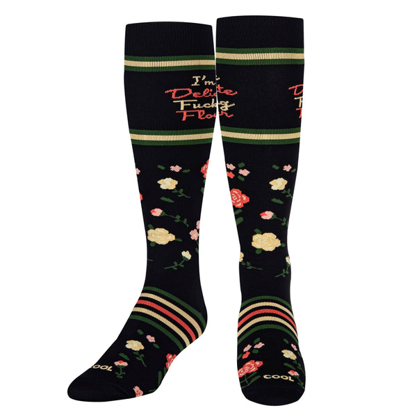 Odd Sox Delicate Flower Compression Socks
