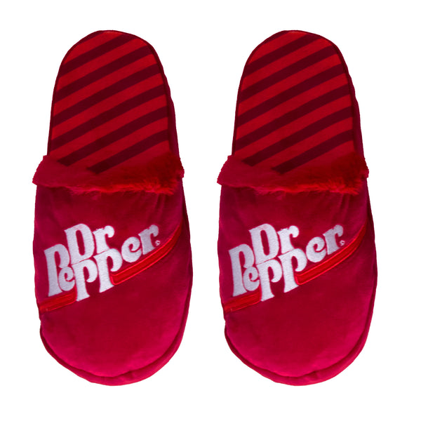 Odd Sox Dr Pepper Fuzzy Slip-On Slippers