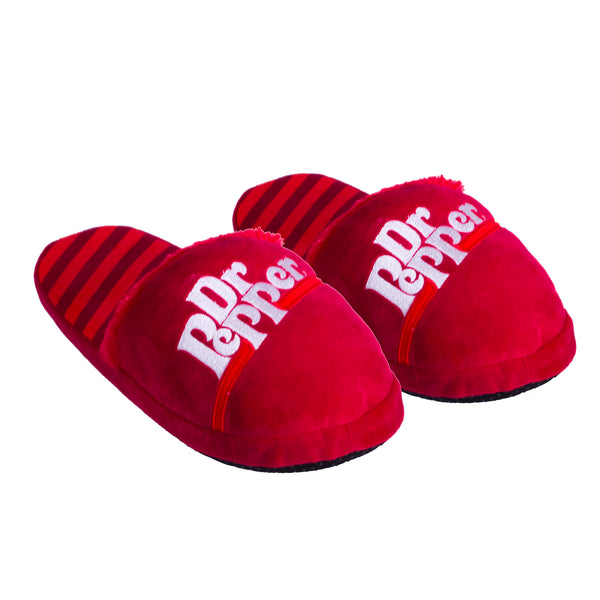 odd sox Dr Pepper Fuzzy Slip-On Slippers