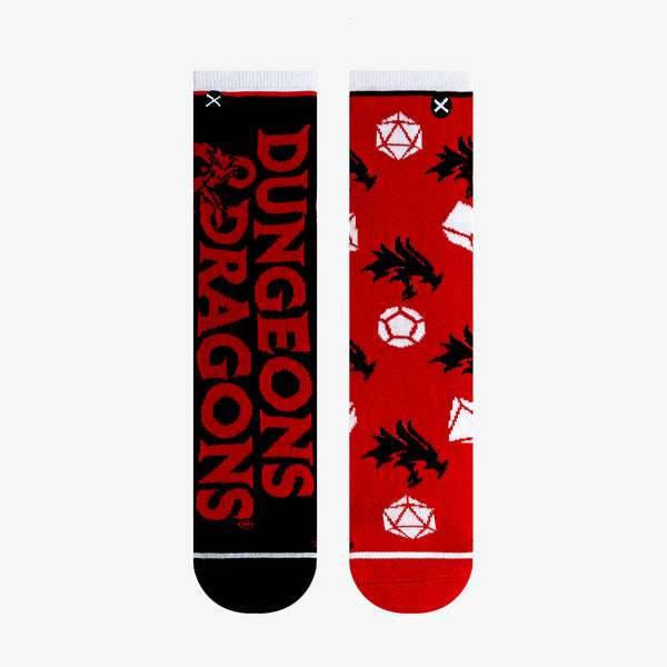 Odd Sox Dungeons & Dragons Split Big Kids Crew Socks