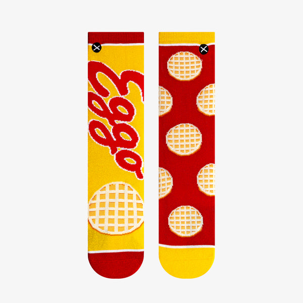 Odd Sox Eggo Split Big Kids Crew Socks