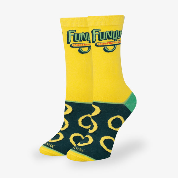 odd sox Funyuns Yellow Women's Crew Socks