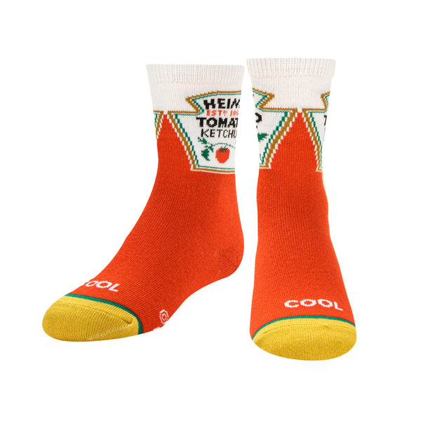 Odd Sox Heinz Ketchup Kids Crew Socks
