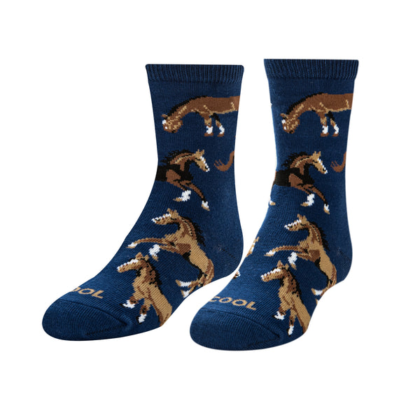 odd sox Horses Little Kids Crew Socks