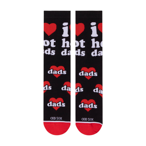 Odd Sox I Love Hot Dads Women's Crew Socks