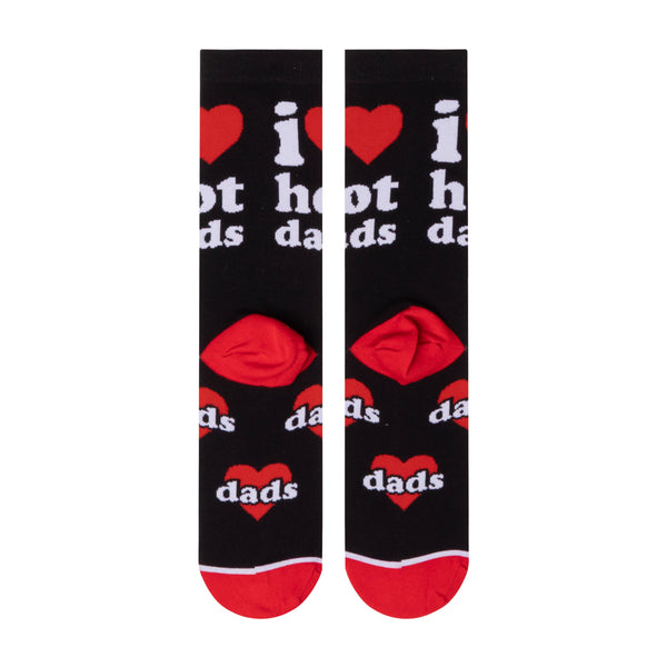Odd Sox I Love Hot Dads Women's Crew Socks