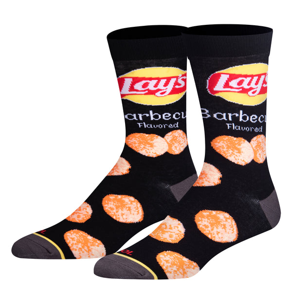 odd sox Lays BBQ Men's Crew Socks
