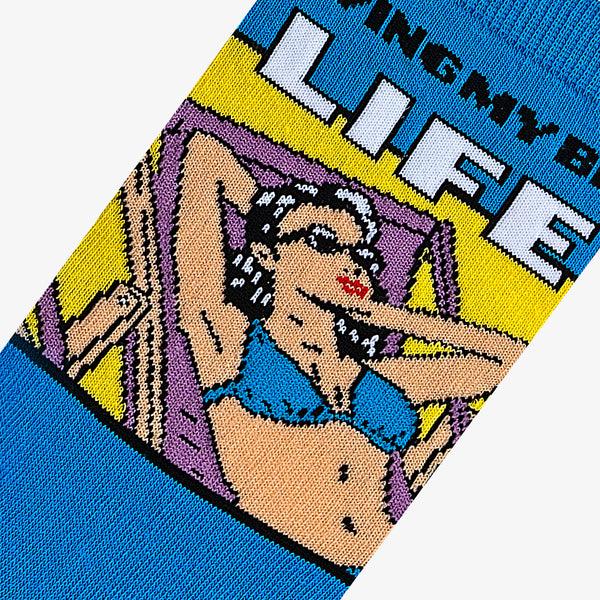 Odd Sox Living My Best Life Women's Crew Socks