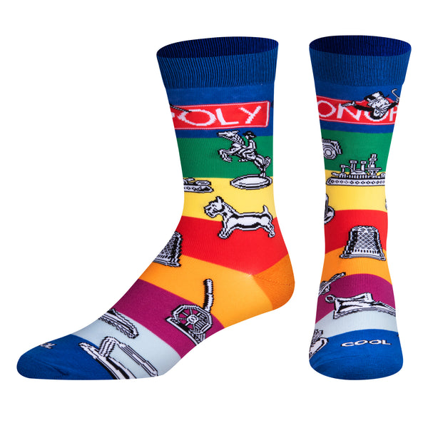 Odd Sox Monopoly Pieces Men's Crew Socks