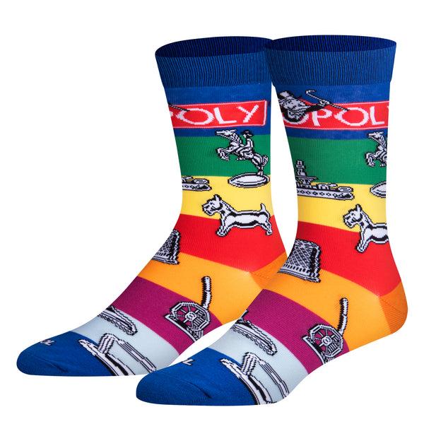 odd sox Monopoly Pieces Men's Crew Socks