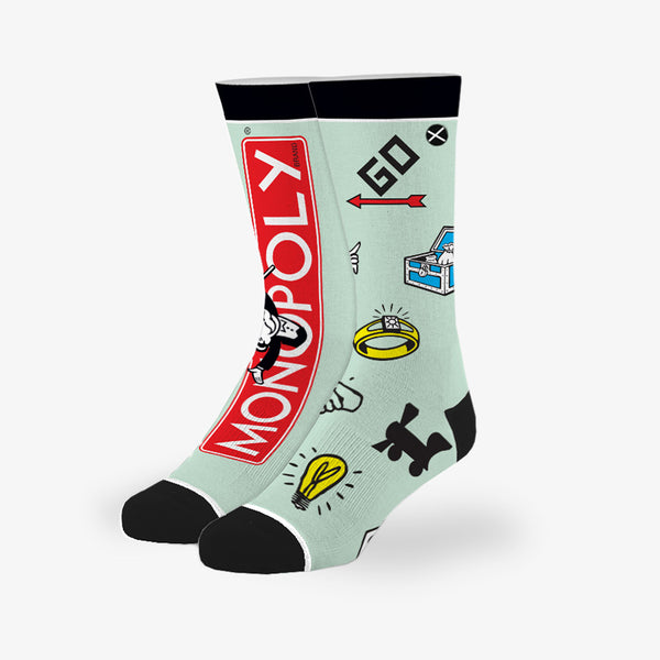 odd sox Monopoly Split Big Kids Crew Socks