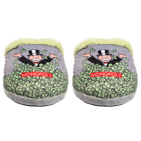 Odd Sox Monopoly Windfall Fuzzy Slip-On Slippers