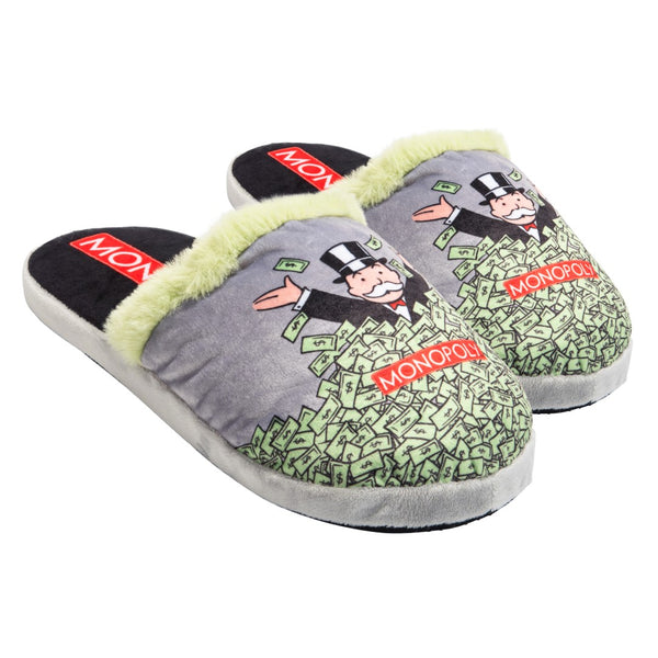 Odd Sox Monopoly Windfall Fuzzy Slip-On Slippers