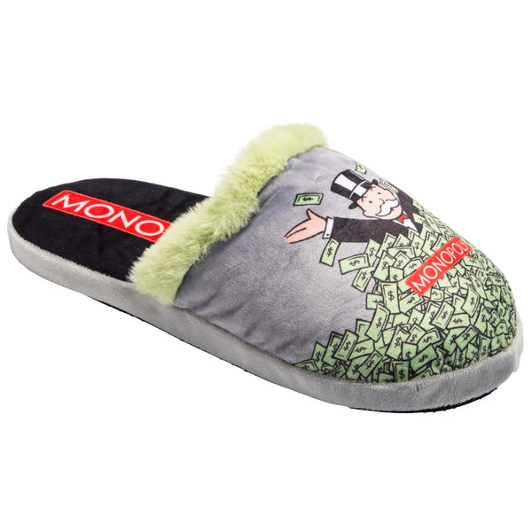 Odd Sox Monopoly Windfall Fuzzy Slip-On Slippers