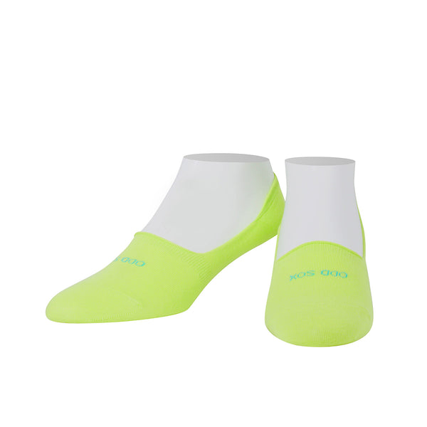 Odd Sox Neon Yellow Basix Fashion No Show