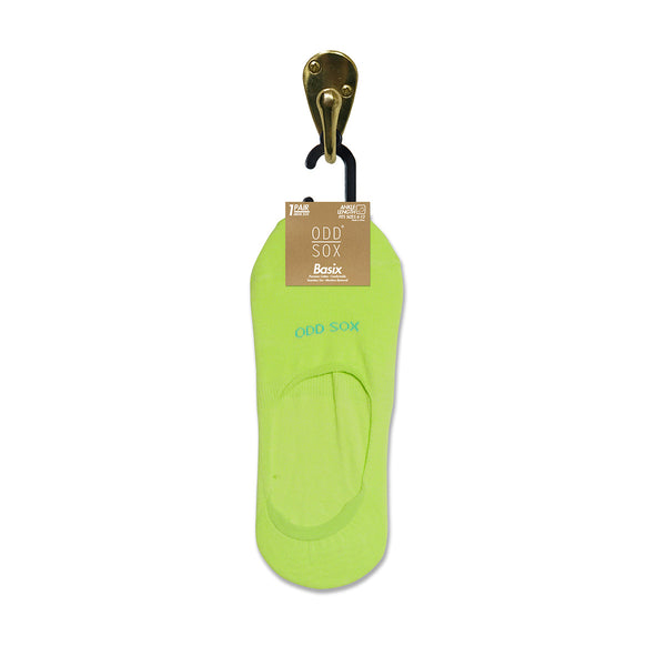 Odd Sox Neon Yellow Basix Fashion No Show