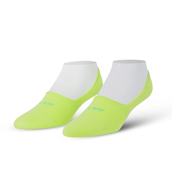 odd sox Neon Yellow Basix Fashion No Show