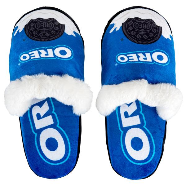 Odd Sox Oreo Dunk Fuzzy Slip-On Slippers