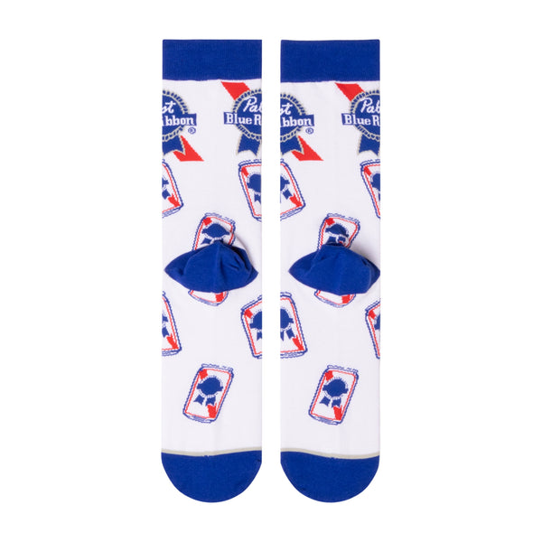 Odd Sox Pabst Blue Ribbon Cans Crew Socks