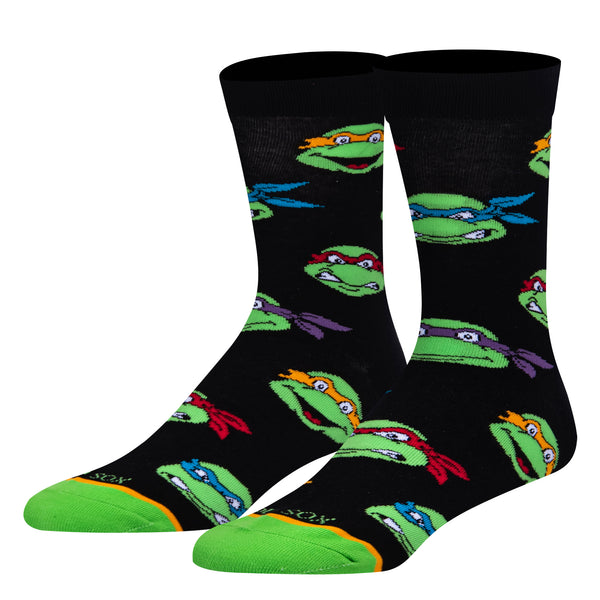 odd sox Retro Turtle Heads Men's Crew Socks