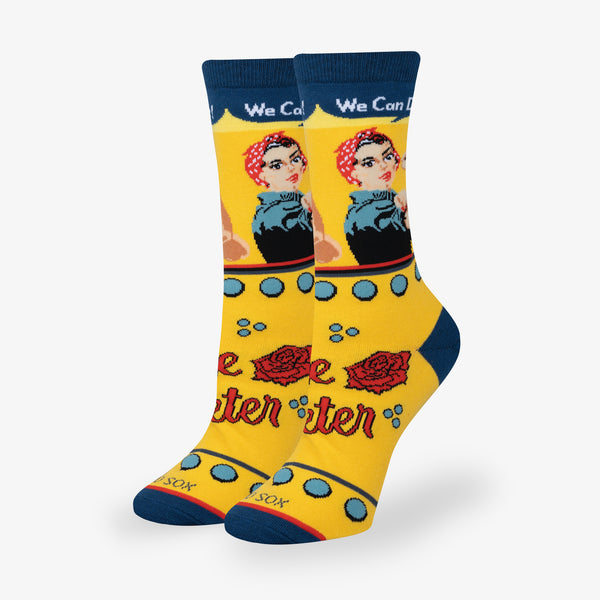 odd sox Rosie The Riveter Women's Crew Socks